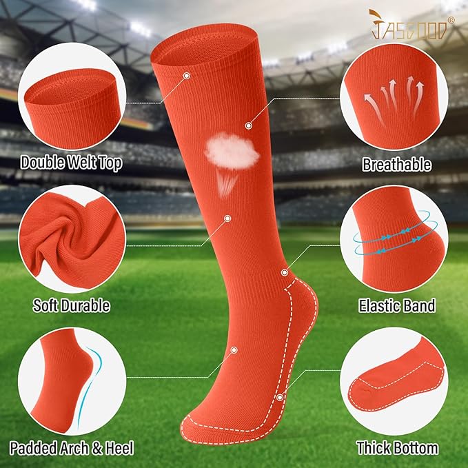 Baseball Socks and Belt for Youth Adult Softball Socks Combo Elastic Waist Belt for Men Kids Boys Girls Women JASGOOD