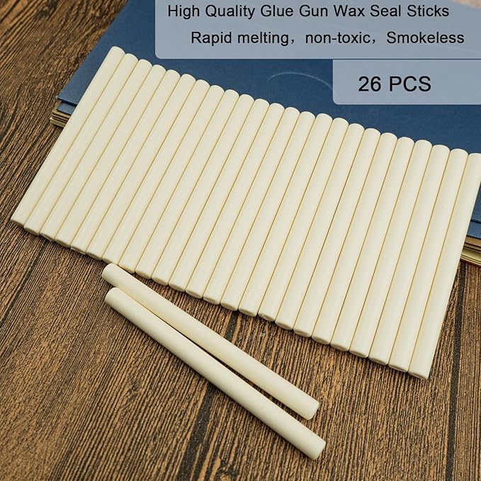 Wax Seal Stick, Ioggtser 26 PCS Mini Glue Gun Wax Seal Stick - Image 2