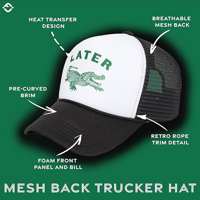 Funky Junque Premium Mesh Snapback Trucker Hat - Stylish Comfort for All - Patriotic, Humor & More