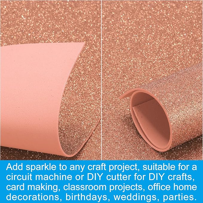 PATIKIL 2mm Thick Non Adhesive Glitter Foam Sheet 16x24inch Light Yellow - Image 5