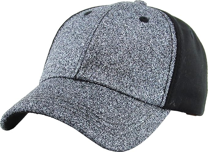 Classic Plain Ponytail Messy High Bun Headwear Adjustable Cotton Trucker Mesh Glitter Hat Baseball Cap