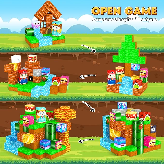 Magnetic Blocks Building Games Kids Toys - Image 3