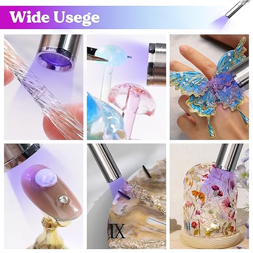LET'S RESIN UV Resin Kit with Light, Bonding&Curing in Seconds, 30g UV Resin - Image 4