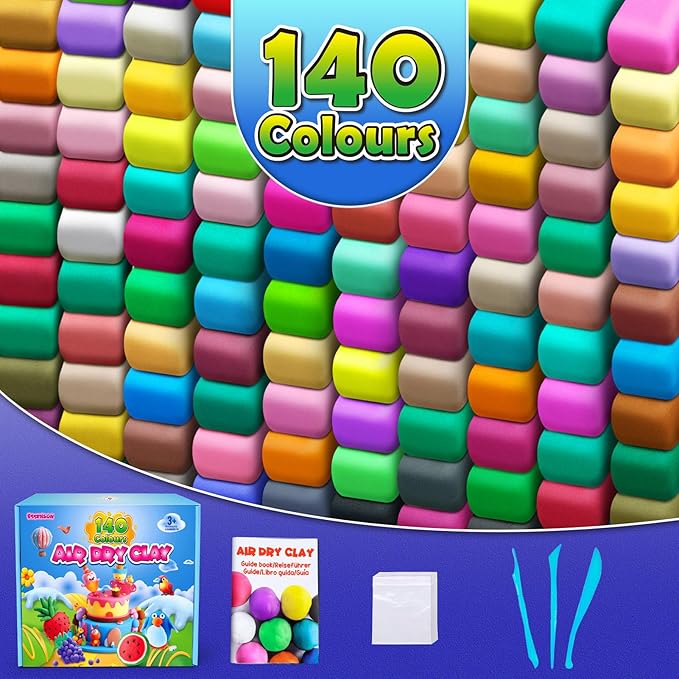 ESSENSON Air Dry Clay 140 Colors, Modeling Clay - Image 2