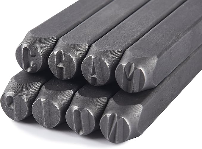 HimaPro Letter and Number Stamp Set 36pcs 40Cr Alloy Steel Metal Stamp Number & - Image 2