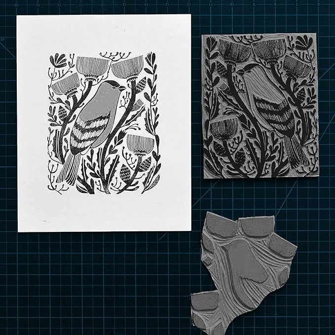 Falling in Art Soft Linoleum Carving Block, 9 Inches by 12 Inches - Image 5