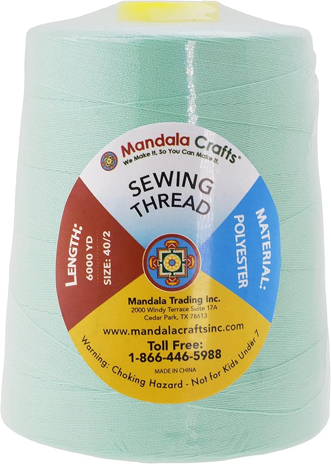 Mandala Crafts 5 Pack of Serger Threads Cones Spools - Image 2