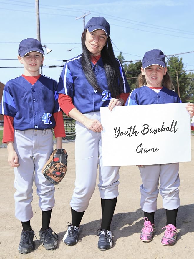 Baseball Socks and Belt Combo Set Cotton Boys Adjustable Baseball Softball Socks and Belt for Boys Girls