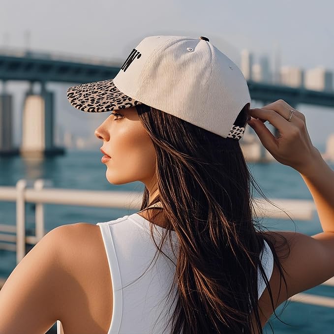 Women’s Mommin Trucker Hat – Vintage Two-Tone Ponytail Baseball Cap, Embroidered Adjustable Hat, Great Gift for Mom & Women