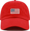 USA Flag & Embroidery Premium 100% Cotton Low Profile Adjustable Baseball Dad Cap