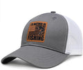 Fishing Hat Fishing Gifts for Men Bass Fish Flag Gear Accessories Stuff Trucker Hat Snapback Baseball Cap