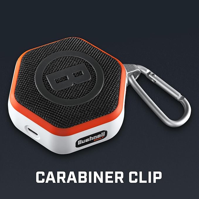 Bushnell Golf Wingman Mini Bluetooth Speaker with GPS Orange