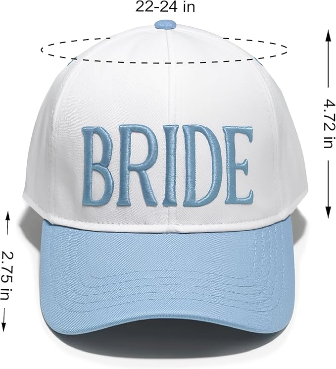 LADY&HOME Bride Baseball Hat,Bach Party Decorations,Bridal Shower Accessory,Bride to Be Gift,Bridesmaid Favor