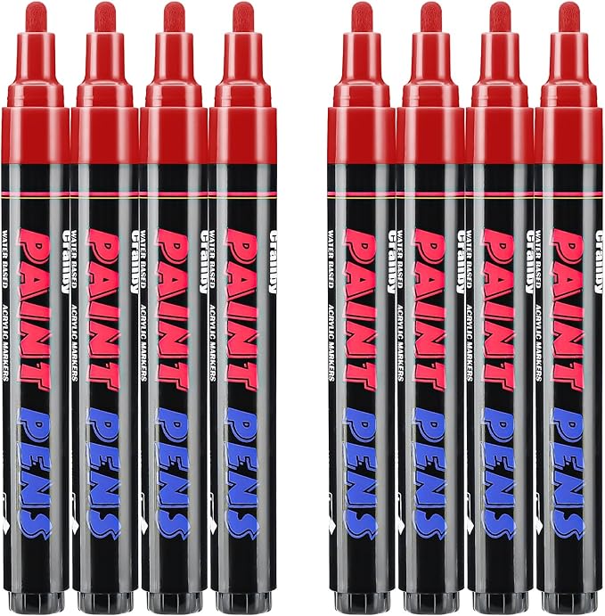 Red Paint Pens Paint Markers by Craiiby