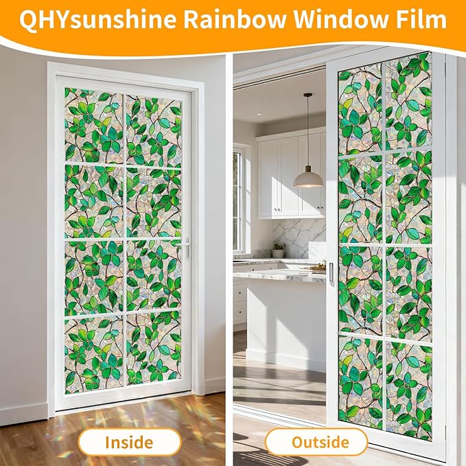 Window Privacy Film Stain Glass Window Film Rainbow Window Film Window clings - Image 5