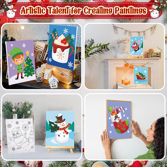 Zhanmai 12 Pack Pre Drawn Canvas - Image 5