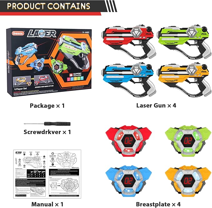 Laser Tag Guns Set of 4 Laser Tag Guns - Image 4