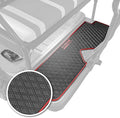 Xtreme MATS Golf Cart Floor Mat for Rear Seat Kits & Rear Facing Foot Rests - Fits Select ICON Backseat Kits (2021+) - Red Trim