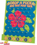 Fun Express 16" x 20" Tropical Luau Multicolor Wood Tabletop Disc Drop Game by FunExpress