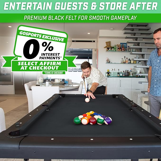 GoSports 6, or 8 ft Billiards Tables - Image 2