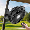 8-inch Magnetic Golf Cart Fan with Heavy-Duty Strap, 12000mAH Battery Operated Fan with Dual-Magnet, Bright Lighting, Compatible with EZGO Club Car Yamaha, Golf Cart Accessories, Golf Gift 2026