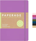 PAPERAGE Recycled Lined Journal Notebook, 160 Pages, Medium 5.6 in x 8 in by PAPERAGE