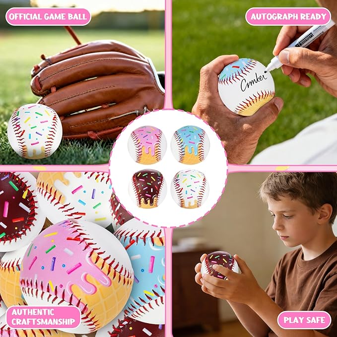 Baseballs PVC 9in Practice Baseball for Training Hitting Lifestyle Decor Ideal Personalized Inspired Gifts for Players Coaches Moms