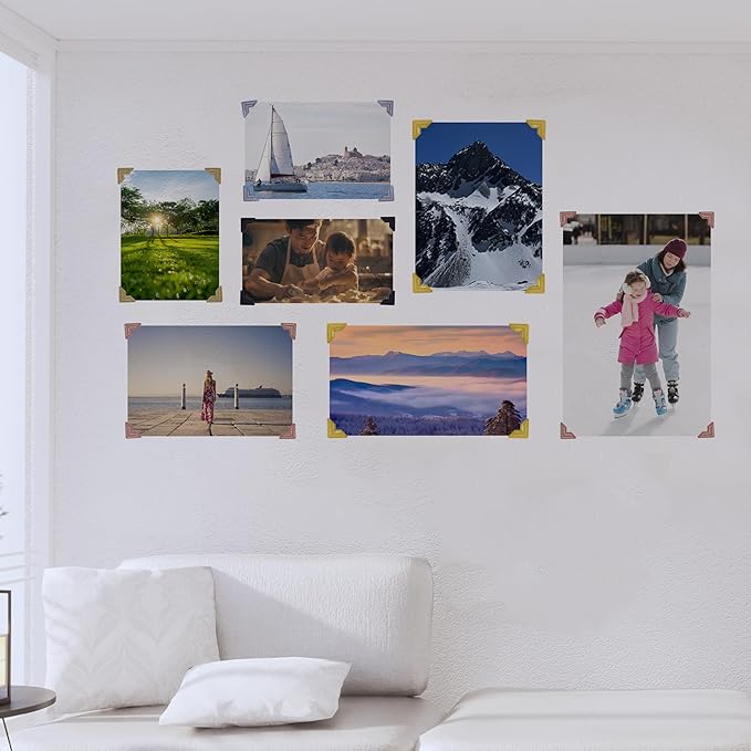 240 Pieces Photo Corners Self Adhesive Photo Corner Stickers, Picture Mounting - Image 4