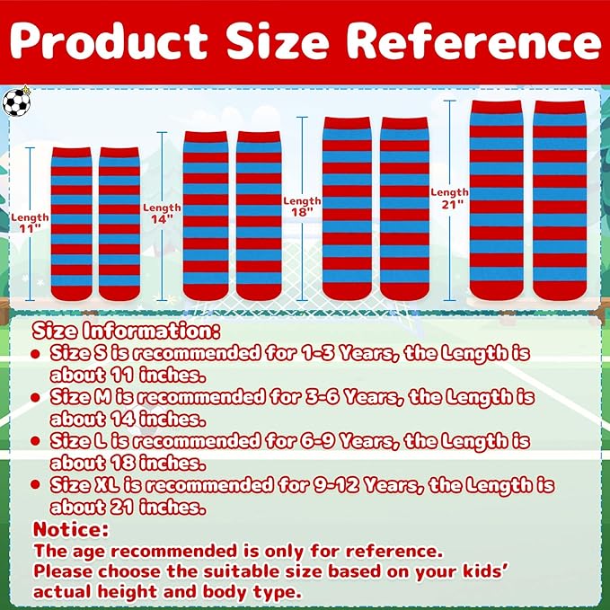 Olreco 1 Pack Toddler Kids Youth Soccer Socks Girls Boys Baseball Socks Youth Knee High Softball Football Accessories Cotton