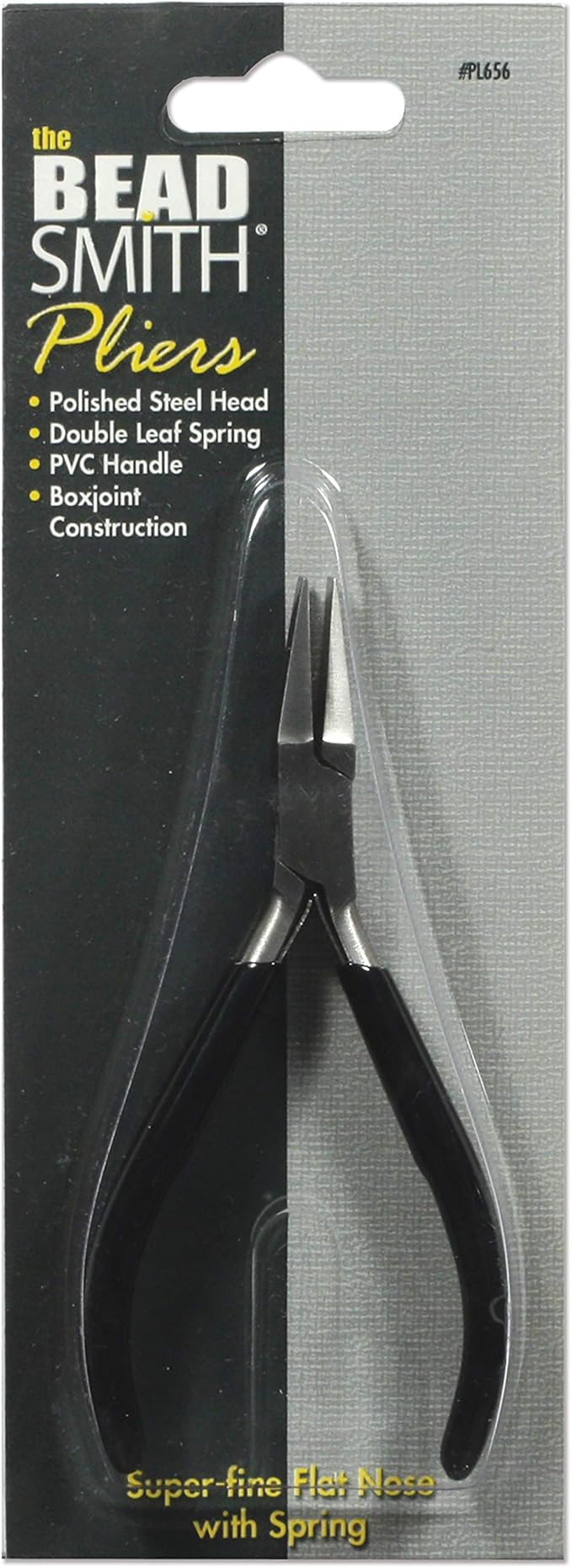 The Beadsmith Flat Nose Pliers – Extra Fine Tips – 4.5 inches – PVC Grip Handle - Image 8