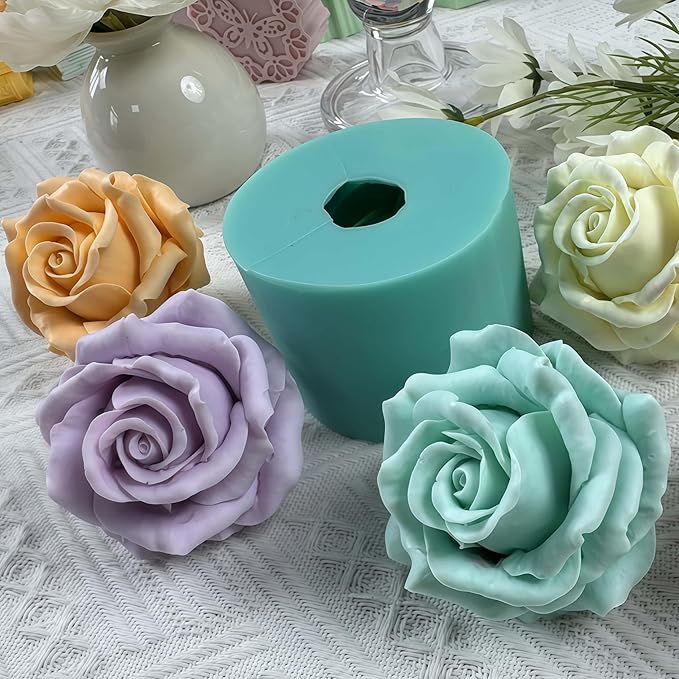3D Flower Beautiful Bloom Rose Mold - Image 4