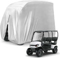 KISEER 4 Passenger 420D Waterproof Golf Cart Cover fits EZ GO Club Car Yamaha, Sunproof Dustproof