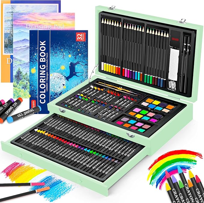 iBayam Art Supplies, 2 Sketch Pads, Creative Gift Box by iBayamDirect