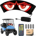 10L0L Golf Cart Devil Eyes Light Sign, Programmable Flexible Screen for Windshield, DIY Dynamic Programmable with App Control,Window Screens for Festivals, Daily