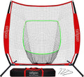 7×7ft Baseball Softball Practice Net- Portable Baseball Net for Batting, Hitting, Pitching Come with Carry Bag, Training for Players of Any Skill Level - Easy Assembly