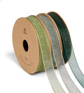 Vitalizart 3/8" x 30Yd Organza Ribbon Green Sheer Ribbons Set 10 Yd x 3 Rolls by Vitalizart