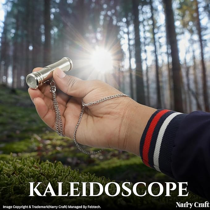 Brass Kaleidoscope with Wooden Box | Handcrafted Vintage Kaleidoscope with - Image 5