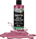 Pouring Masters Rose Pink Metallic Pearl Ready to Pour Acrylic Pouring Paint by USArtSupply