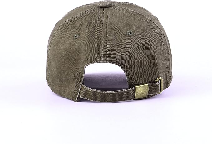LANGZHEN Unisex Baseball Cap 100% Cotton Fits Men Women Washed Denim Adjustable Dad Hat