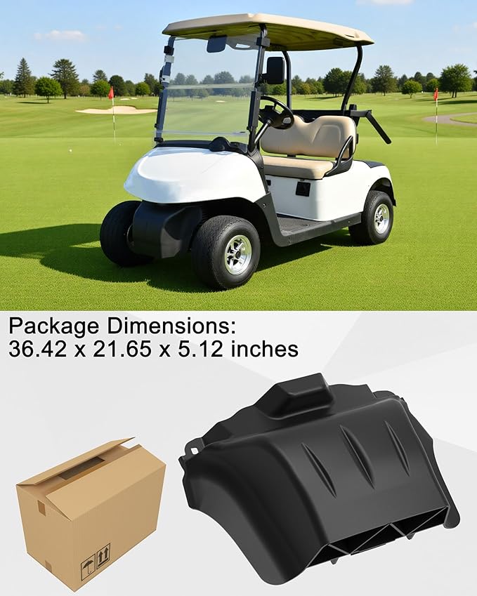 SAUTVS Front Bumper Assembly Plastic Front Fascia for EZGO RXV 2008-2015 Gas or Electric Golf Cart Accessories, Replace OEM# 605935