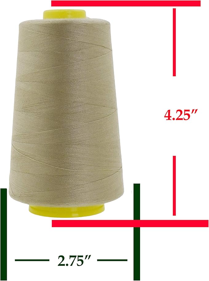 Mandala Crafts 4 Pack of Serger Threads Cones Spools - Image 5