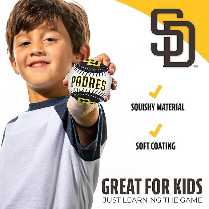 Franklin Sports MLB Team Soft Baseballs - Team Logo - Fan Shop Toy Baseball for Kids - Decoration for Desks and Office