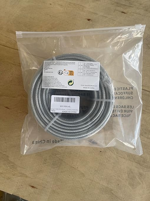 3/16" Wire Rope, 100Ft PVC Coated Steel Cable 7×7 Strand Core, Ideal Cable - Image 8