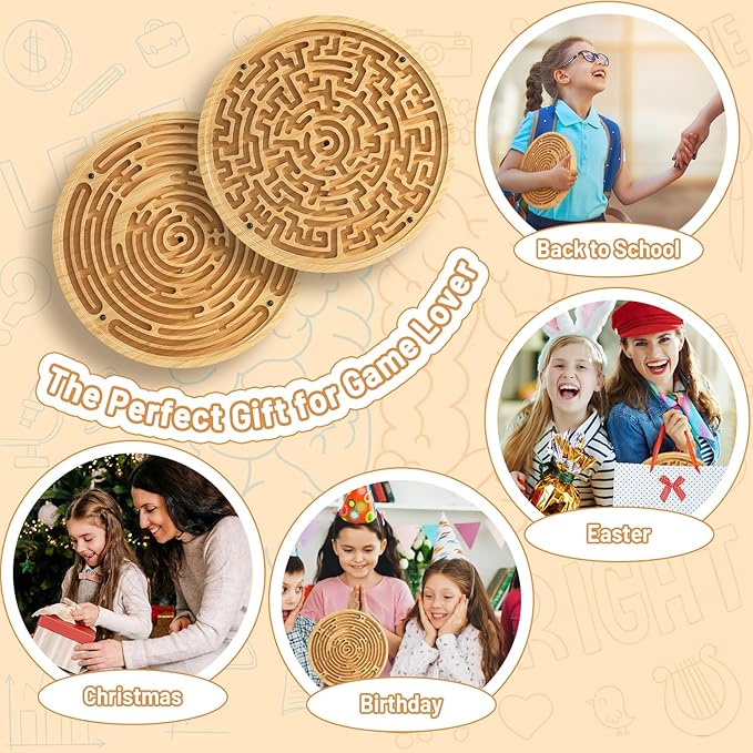 Wooden Labyrinth Board Game - Image 7