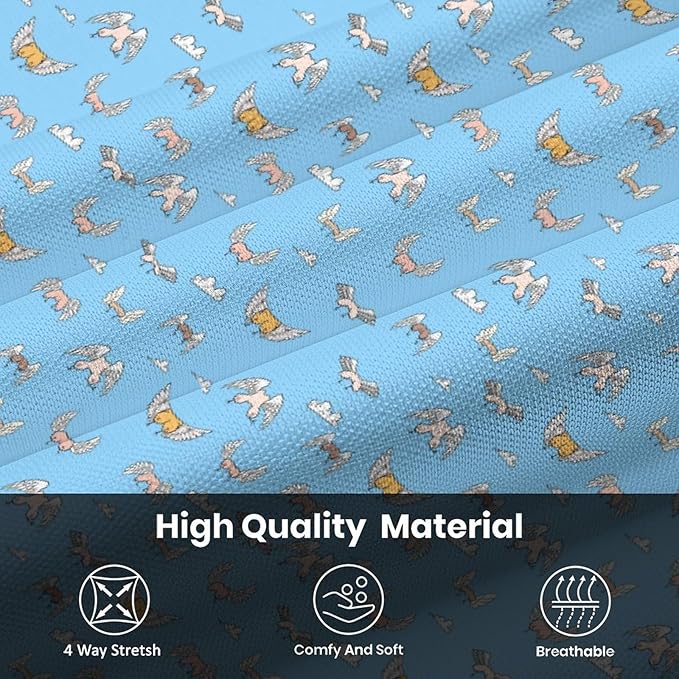HUURAY Funny Golf Polos for Men Funny Print Short Sleeve Shirts Quick Dry Polo Shirts Hawaiian Shirt Performance Golf Outfits