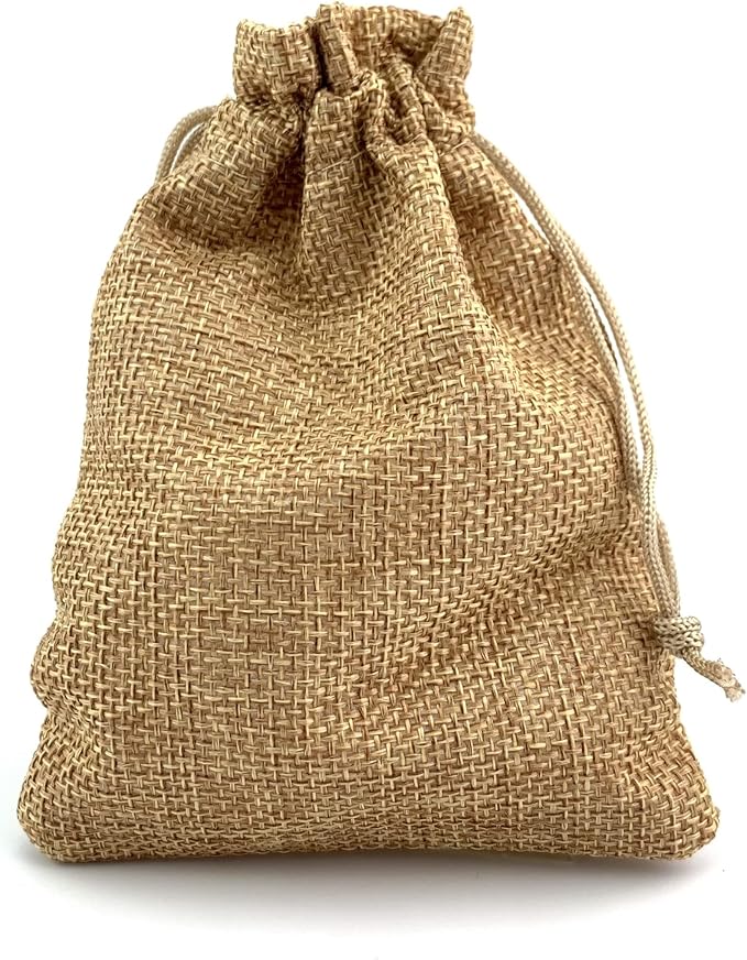 Palmhomee Pack of 25 Burlap Gift Bags by Palmhomee