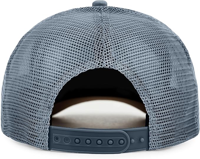 American Flag Trucker Hat - Snapback Hats for Men Women Baseball Cap - Breathable Mesh & Adjustable Fit for Casual Wear