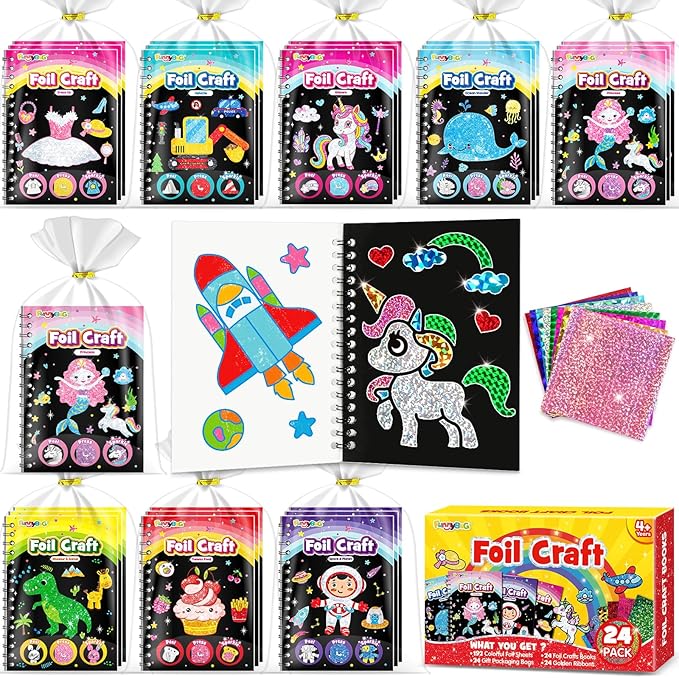 FUNNYB&G Foil Art Party Favors for Kids by FUNNYBG