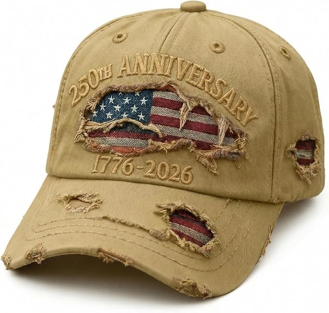 250th Anniversary USA Hat Eagle 250 Year American Anniversary Baseball Cap Adjustable Patriotic Hats