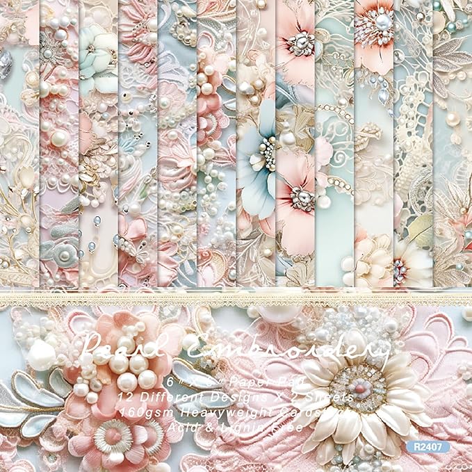 Scrapbook Paper 6X6, Card Making Supplies, Single-Sided Cardstock Paper Pads by YASMEN